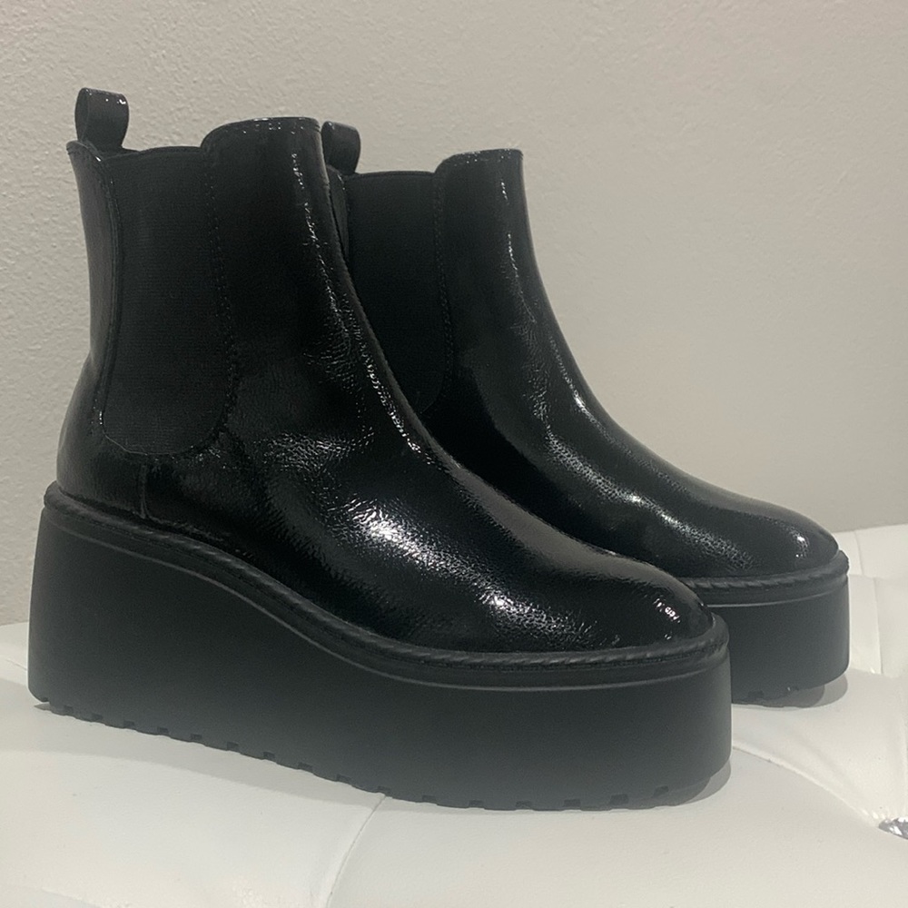 Nine West Patent Leather Platform bootie